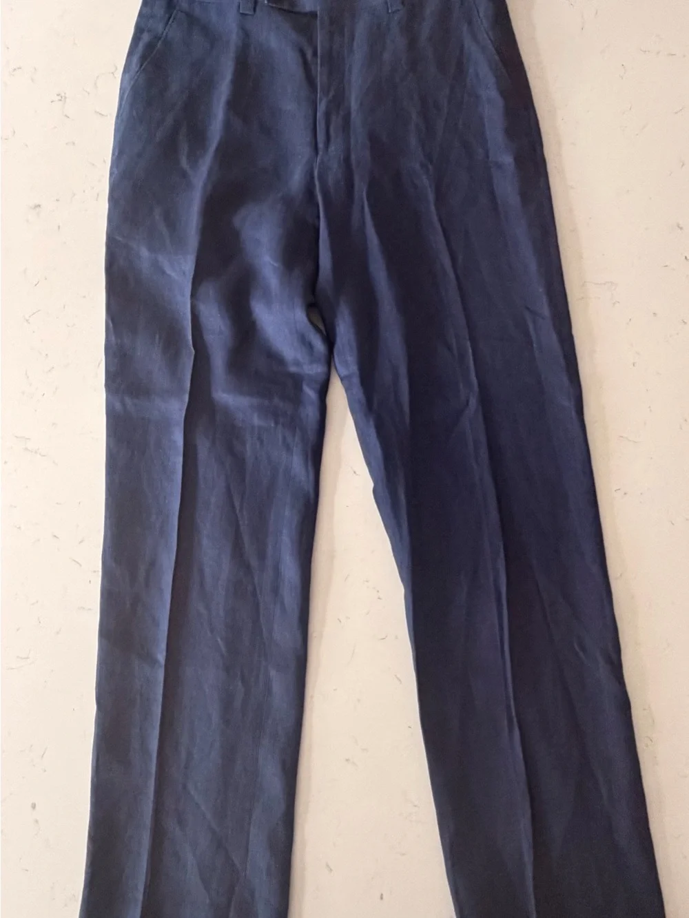 Calvin Klein Navy Blue Linen Dress Pants